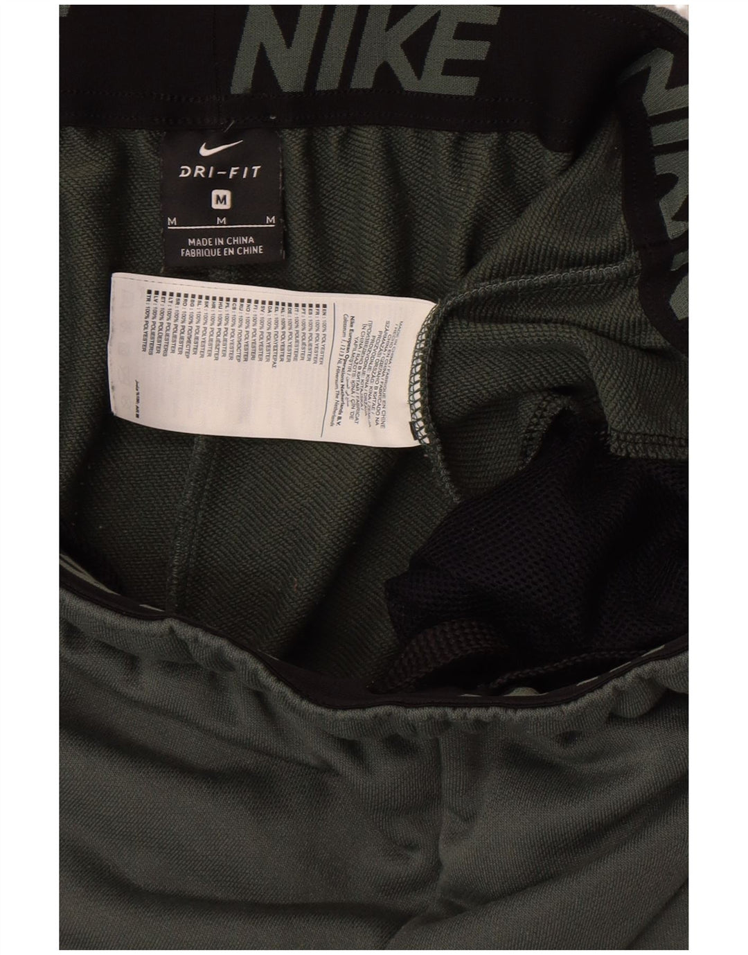 NIKE Mens Dri Fit Calças de treino Joggers Médio Poliéster Verde
