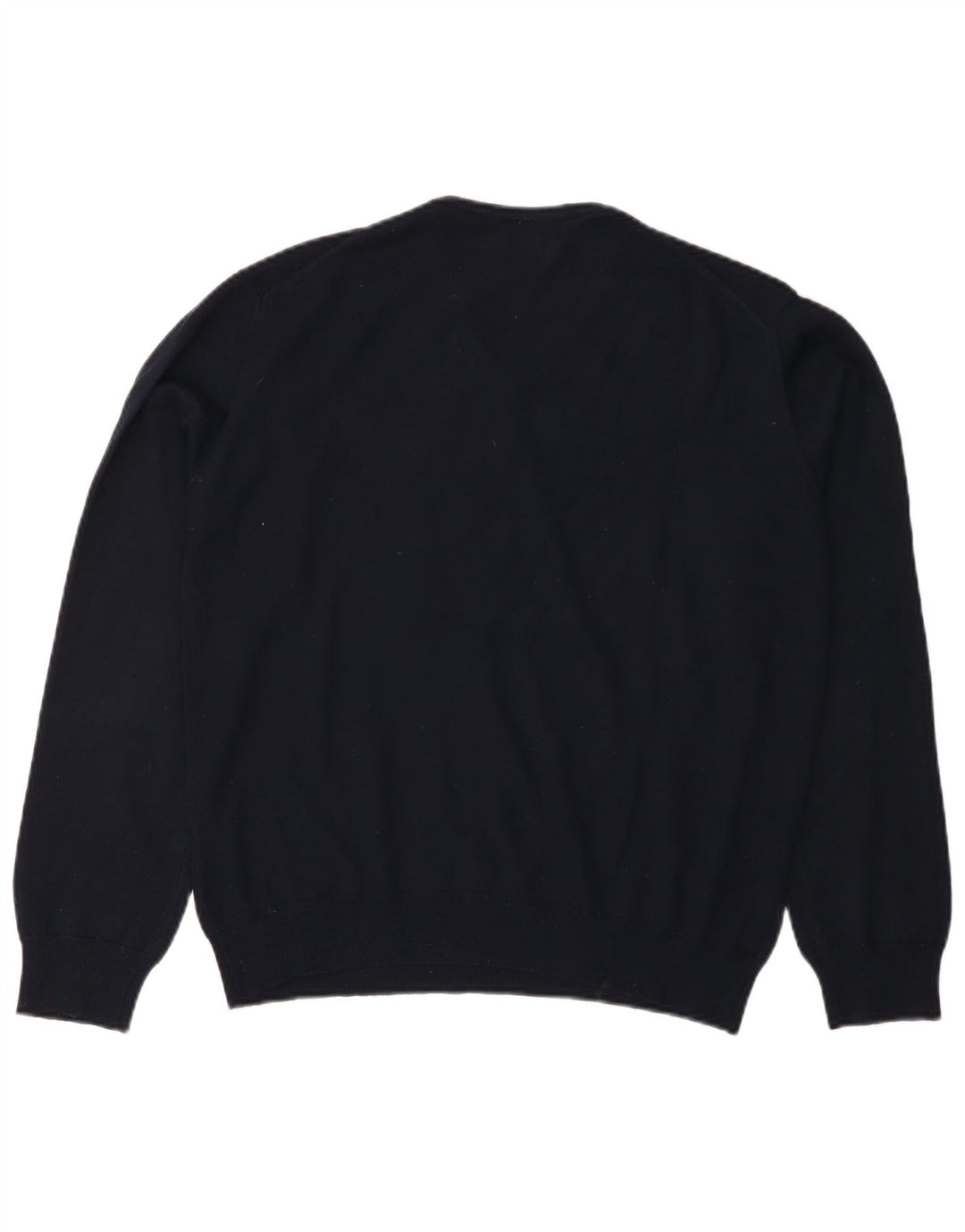 Suéter feminino RIFLE com decote em V UK 18 XL azul marinho acrílico