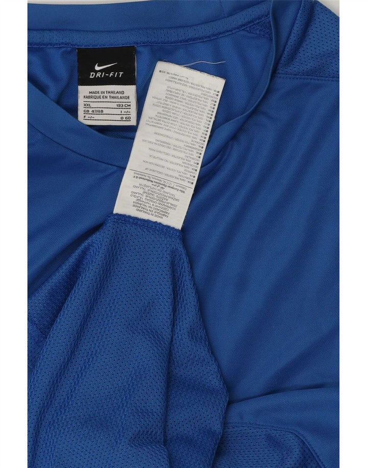 Camiseta masculina Nike Top 2XL azul poliéster esportivo