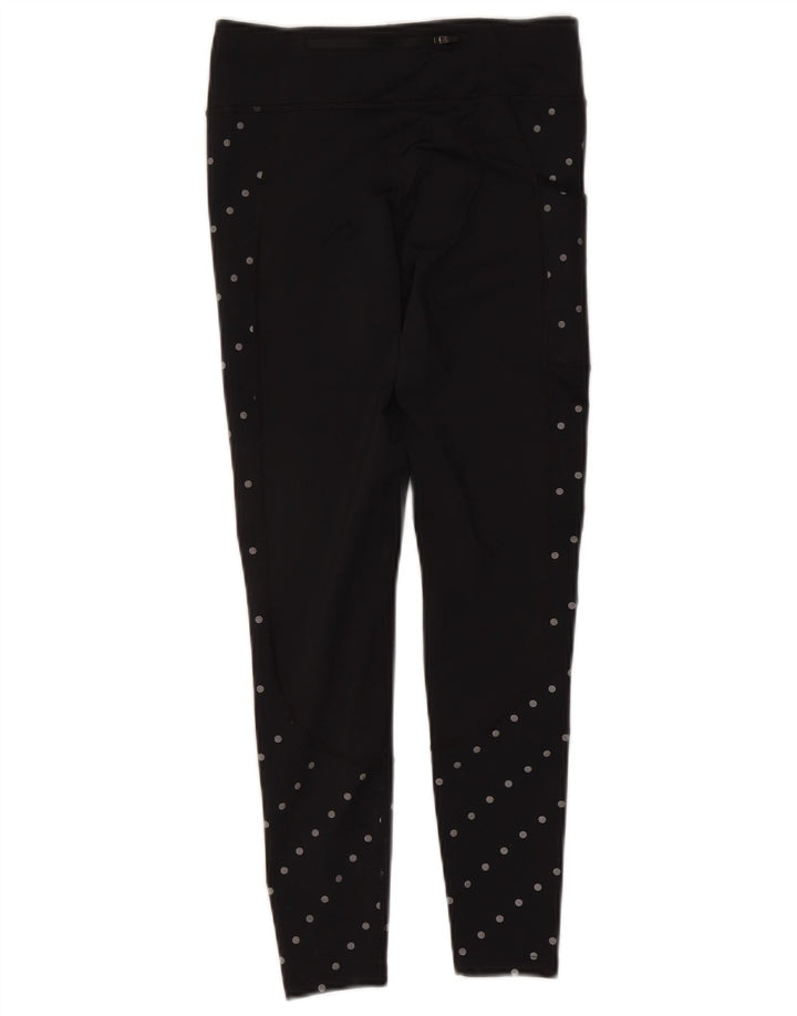 Leggings Nike Feminino UK 8 Pequenas Poliéster Preto Manchado
