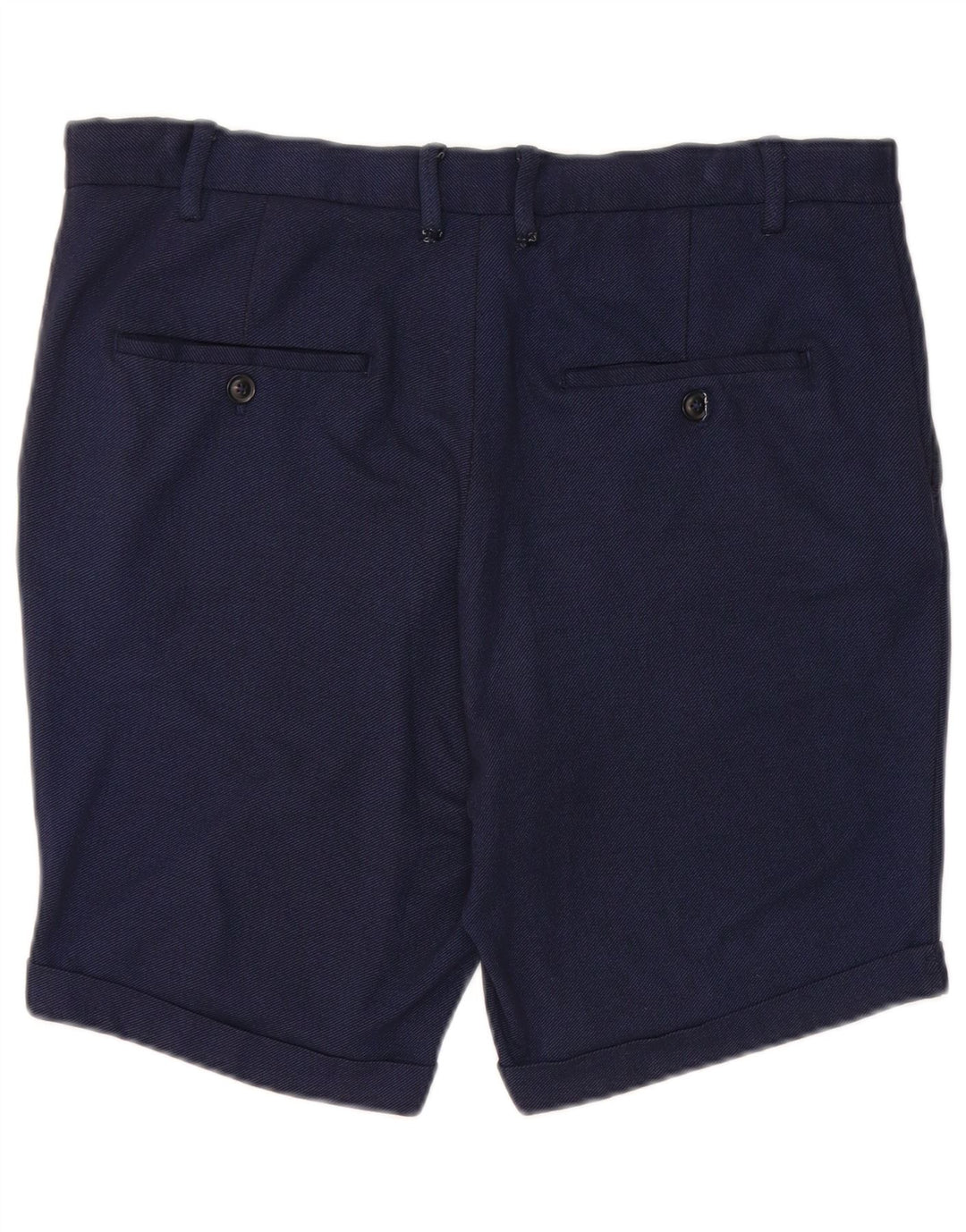 Zara Mens Chino Shorts EU 42 Grande W32 Azul Marinho Viscose