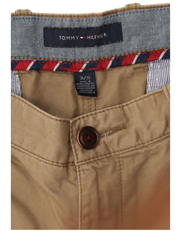 Calça Chino masculina TOMMY HILFIGER W36 L30 algodão bege