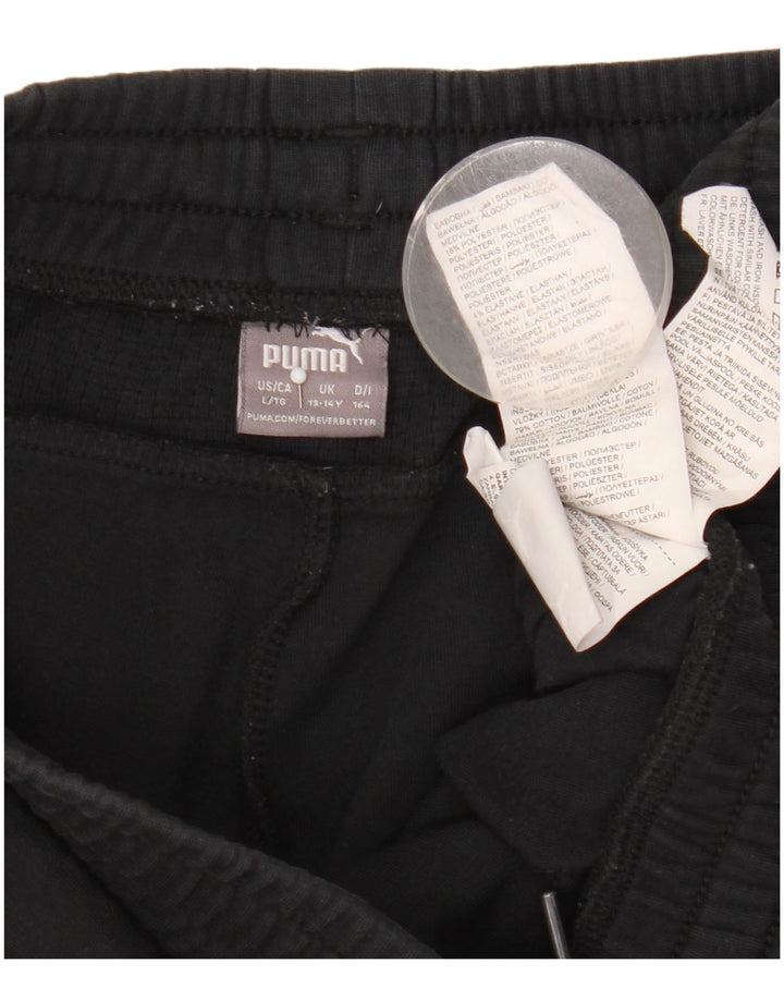 Shorts esportivos Puma meninos 13-14 anos preto algodão