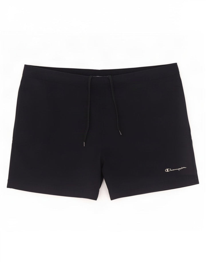 Shorts esportivos masculinos Champion médio azul marinho poliamida