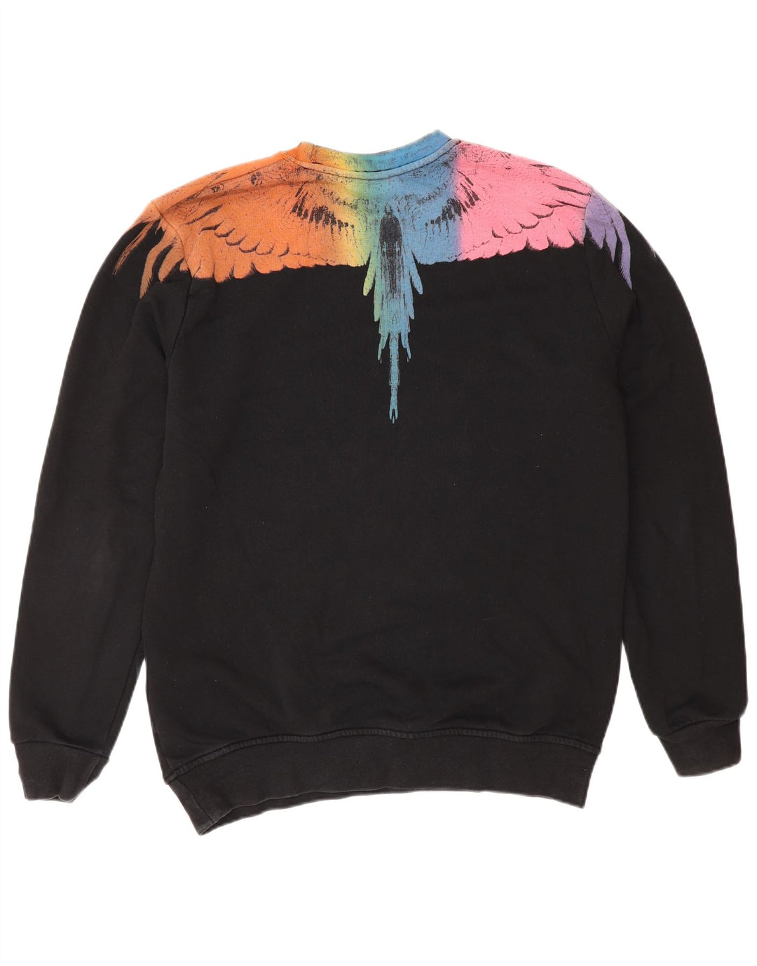 Kappa moletom gráfico masculino jumper médio preto colorblock poliéster