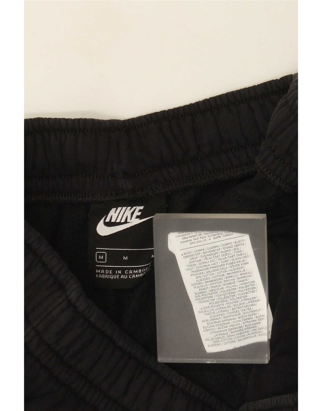 Shorts esportivos masculinos Nike médio preto algodão