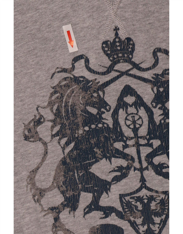 Mexx moletom com capuz gráfico masculino 2XL algodão cinza