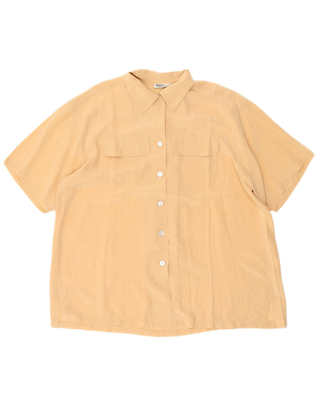 Blusa feminina Marella manga curta oversized IT 42 médio bege