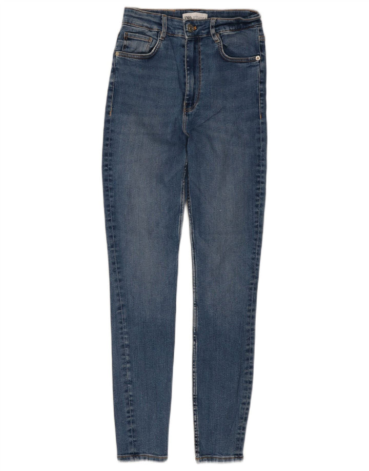ZARA Jeans Skinny Feminino EU 36 XS W26 L27 Azul