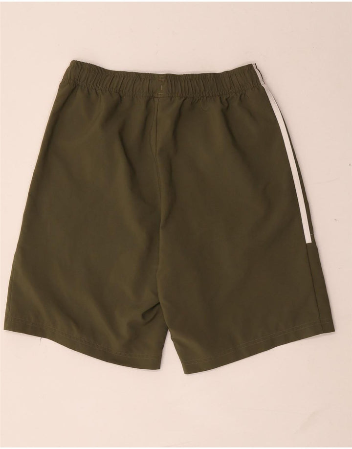 Shorts esportivos masculinos Adidas pequeno poliéster verde