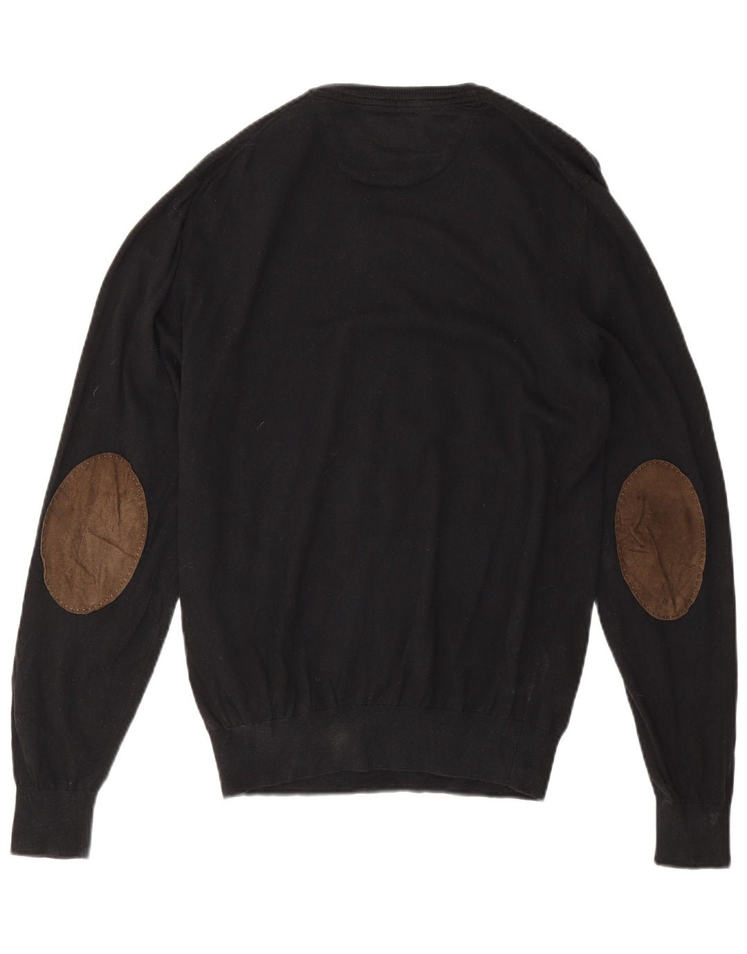 Suéter masculino Massimo Dutti com decote em V XL algodão preto