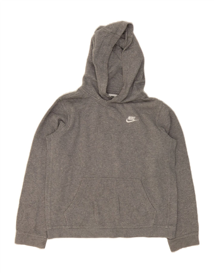 NIKE Womens Hoodie Jumper UK 18 XL Grey Flecked Cotton Vintage Nike and Second-Hand Nike from Messina Hembry 