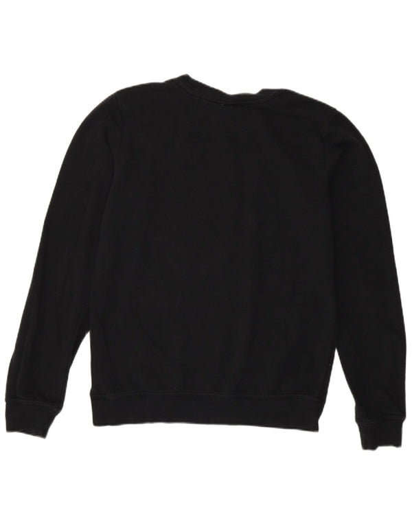 Nike Womens Crop Loose Fit Moletom Jumper UK 6 XS Cinza Algodão Esportes