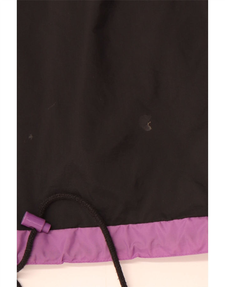 Jaqueta Anorak masculina com capuz RODEO Reino Unido 36 pequeno bloco colorido preto de nylon