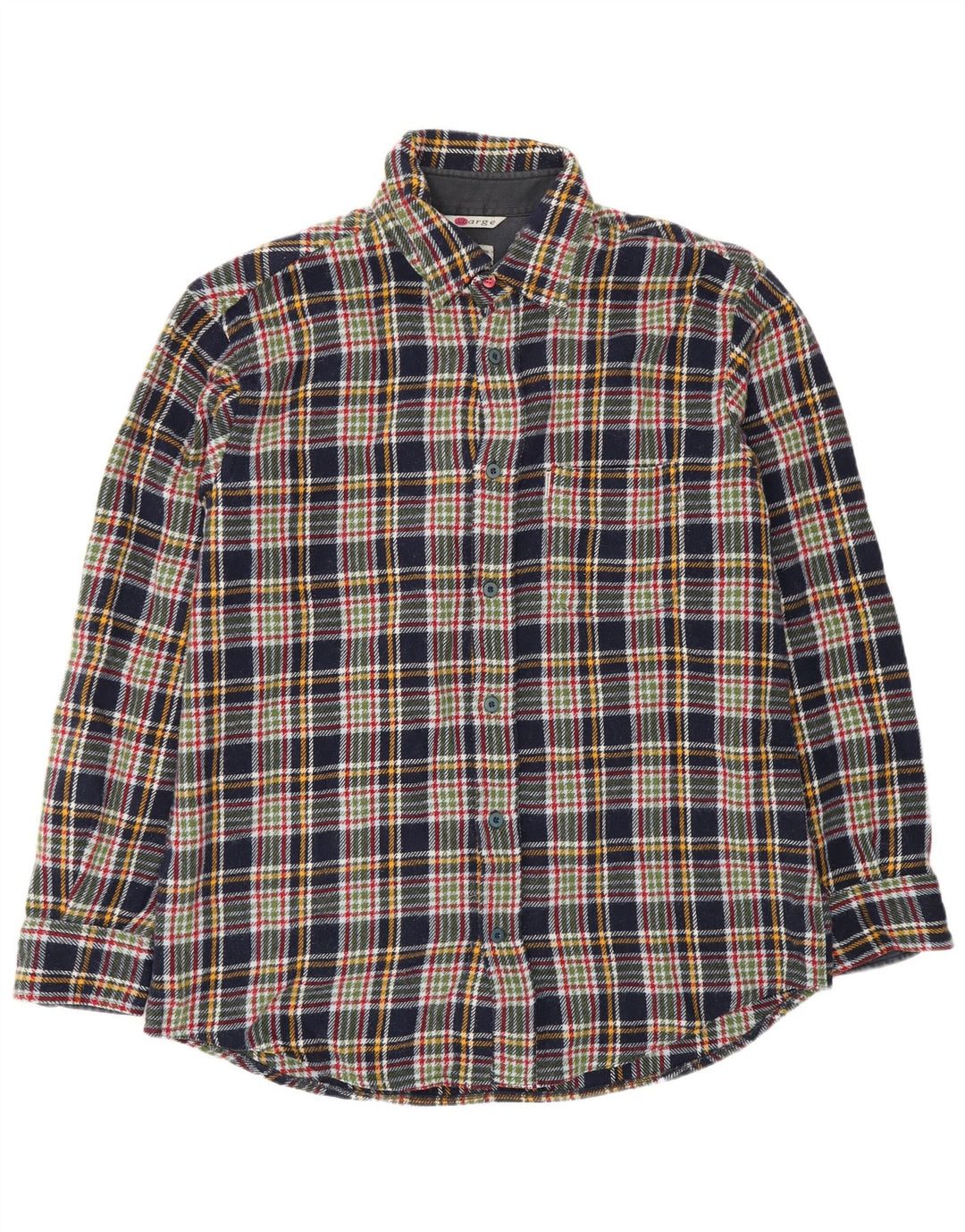 Camiseta masculina de flanela Think Pink, camisa XL azul marinho xadrez acrílica