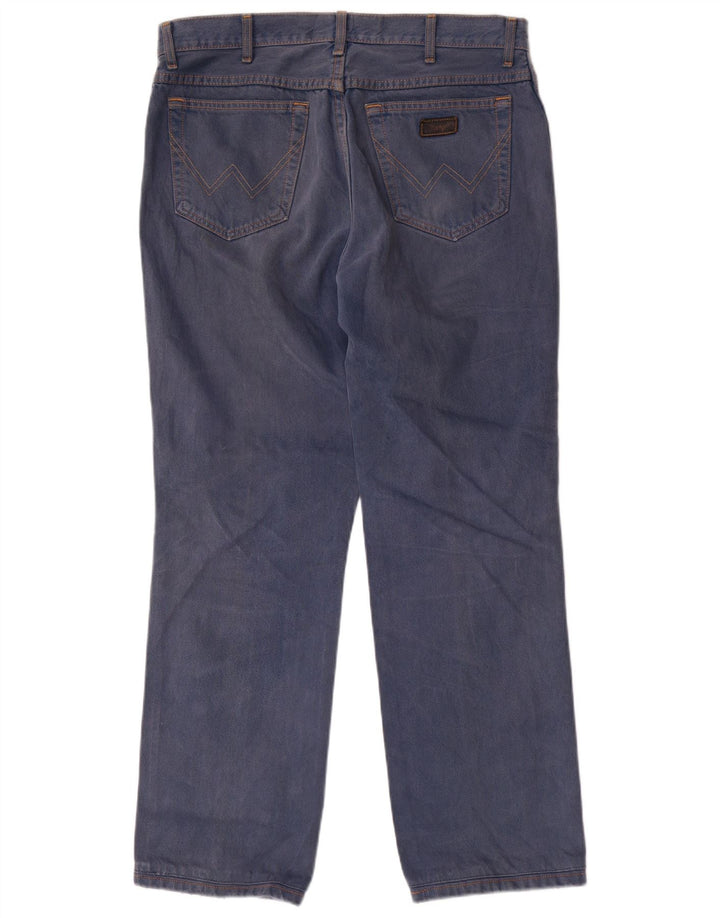 Wrangler Masculino Texas Straight Jeans W36 L31 Azul Algodão