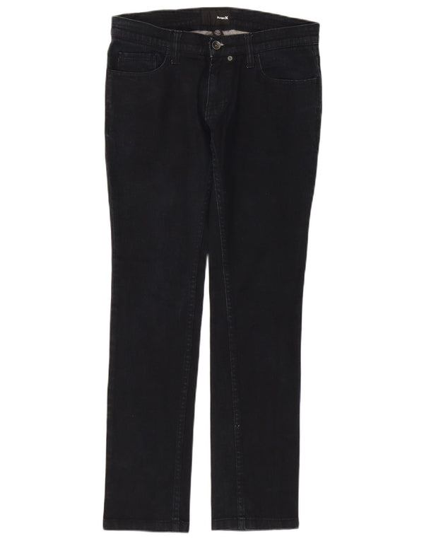 Hurley Jeans Slim Feminino W30 L29 Azul Marinho Algodão