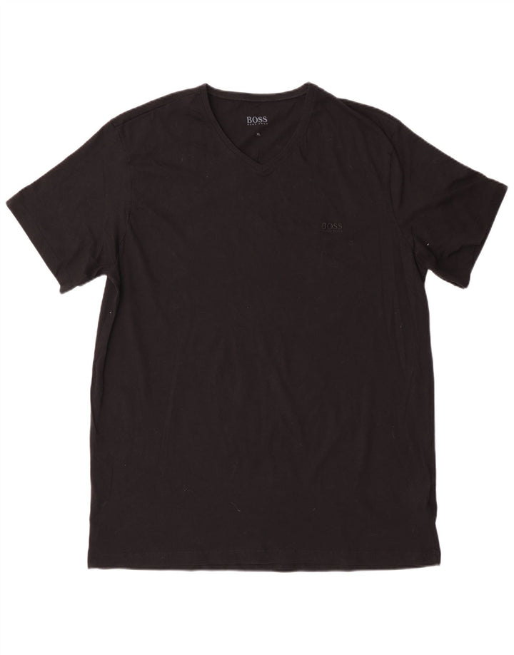 Camiseta masculina HUGO BOSS Top XL algodão preto