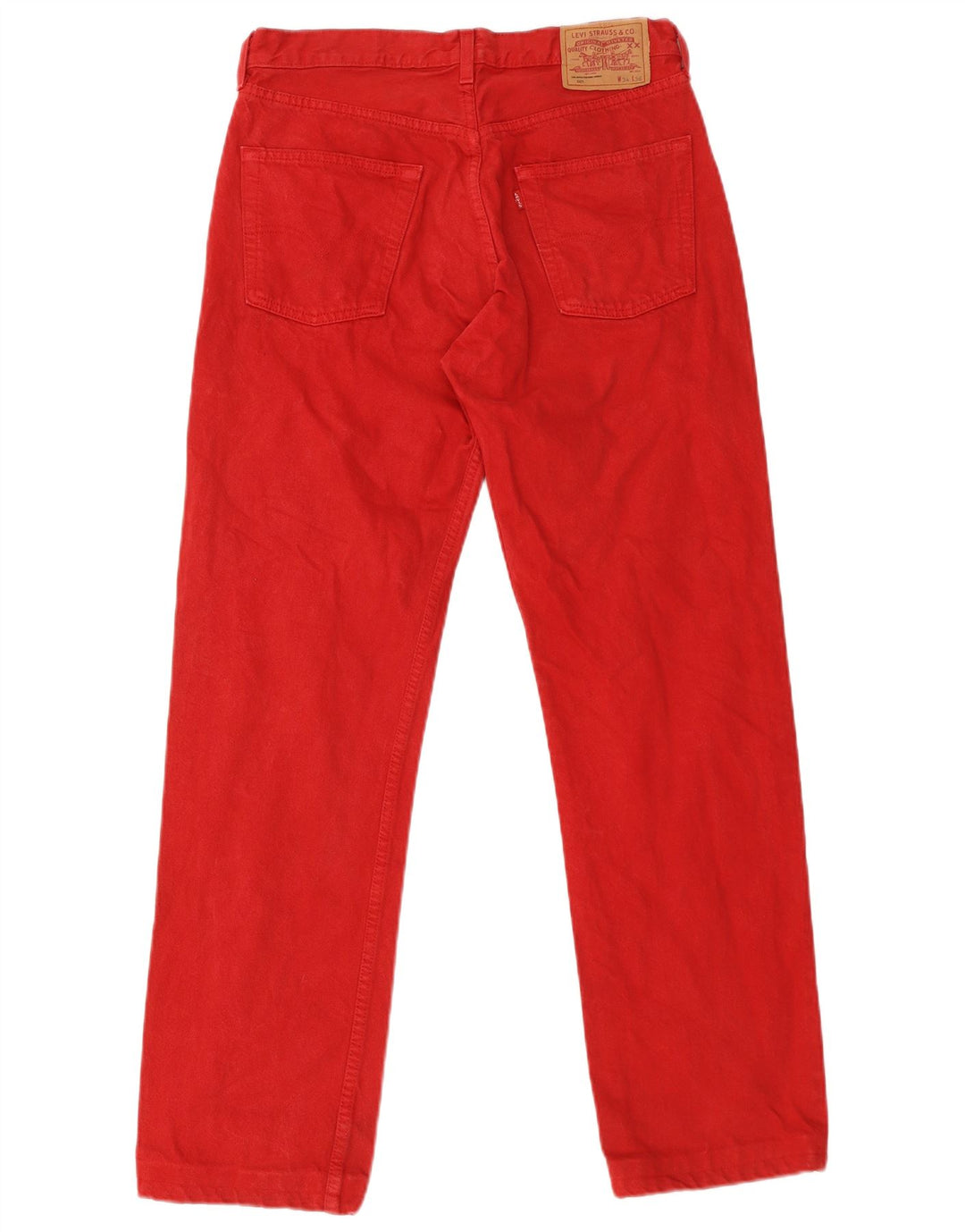 Levi's Masculino 501 Straight Jeans W34 L31 Algodão Vermelho