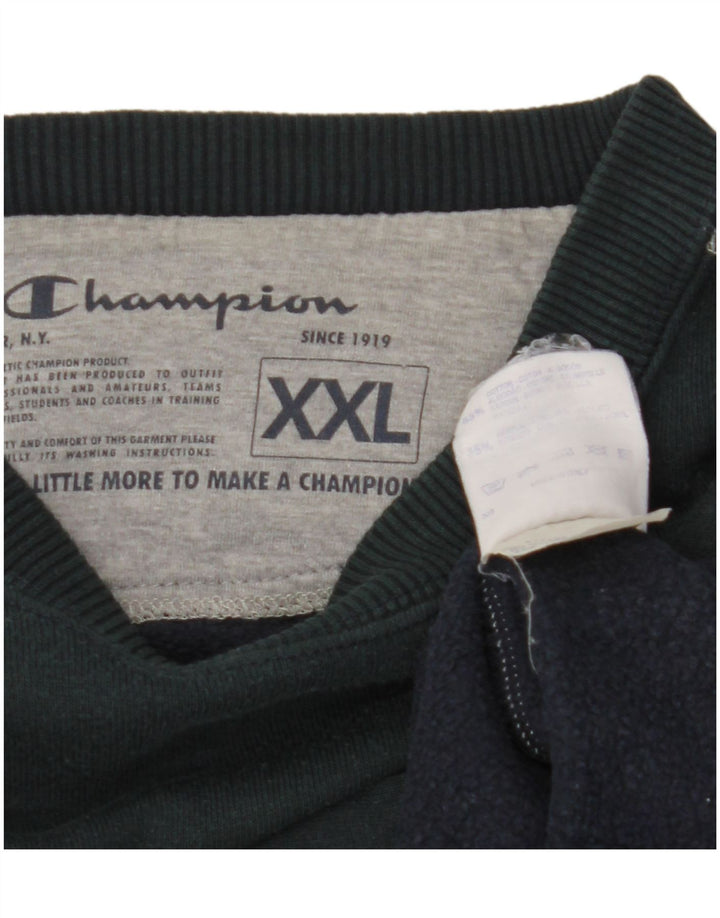 Champion moletom masculino jumper 2XL algodão azul marinho