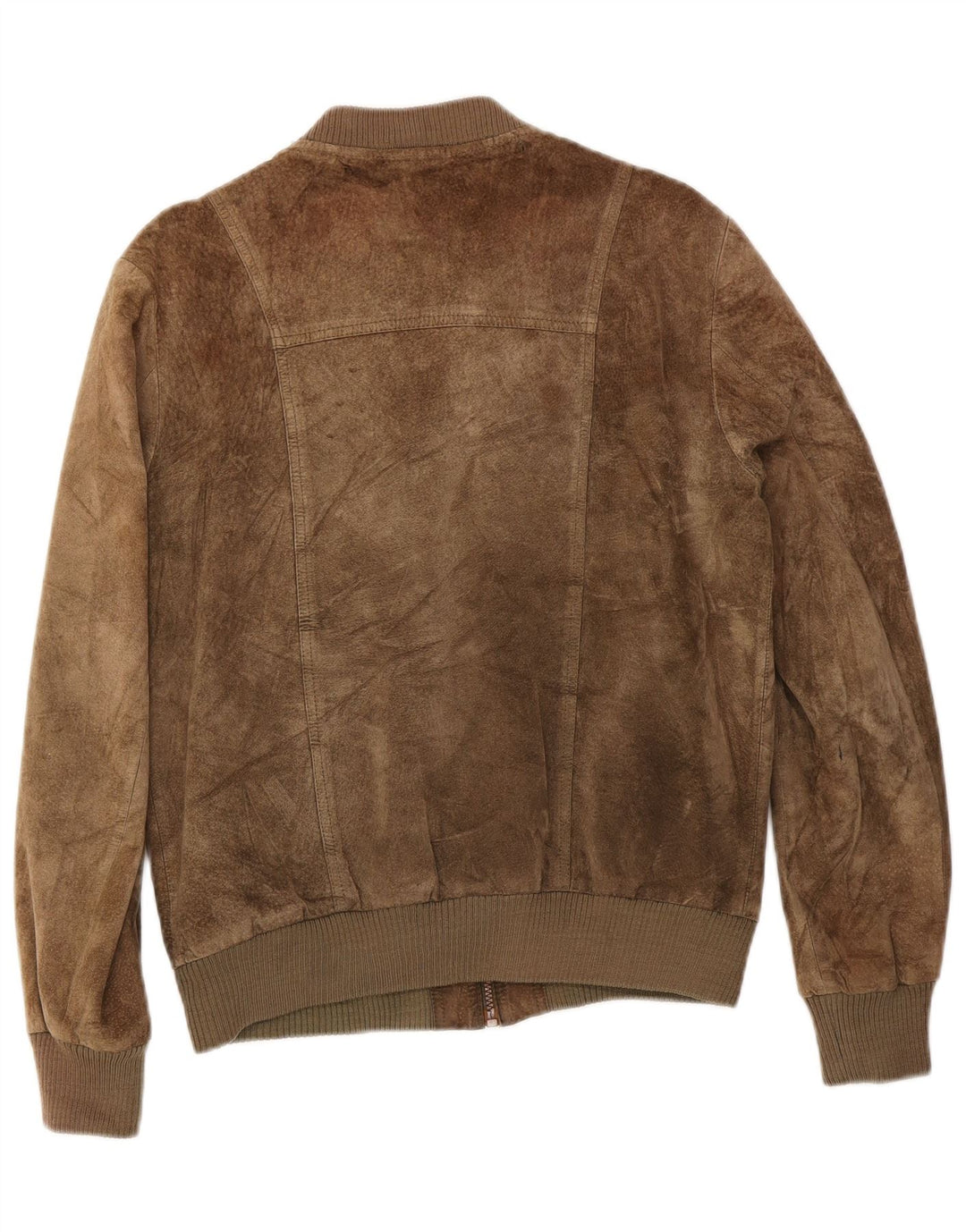 Jaqueta bomber feminina vintage de camurça IT 50 XL couro cáqui