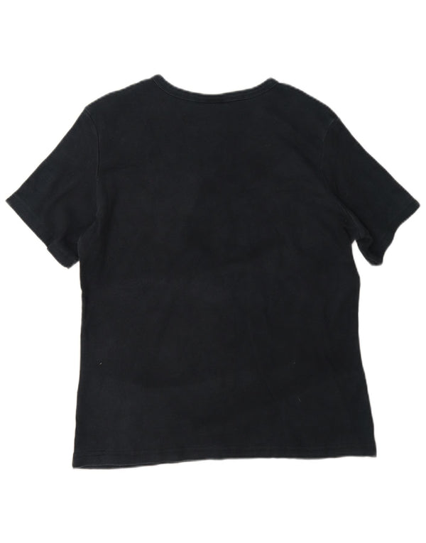 Camiseta feminina Carhartt UK 16 grande algodão azul marinho