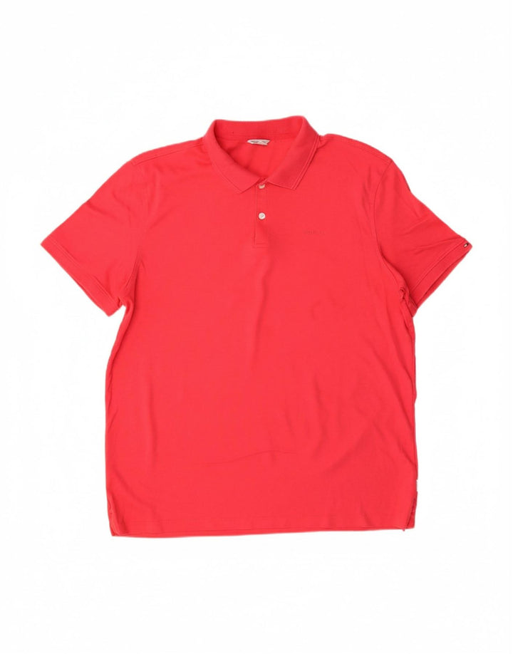 Camisa polo masculina CALVIN KLEIN regular fit grande algodão rosa