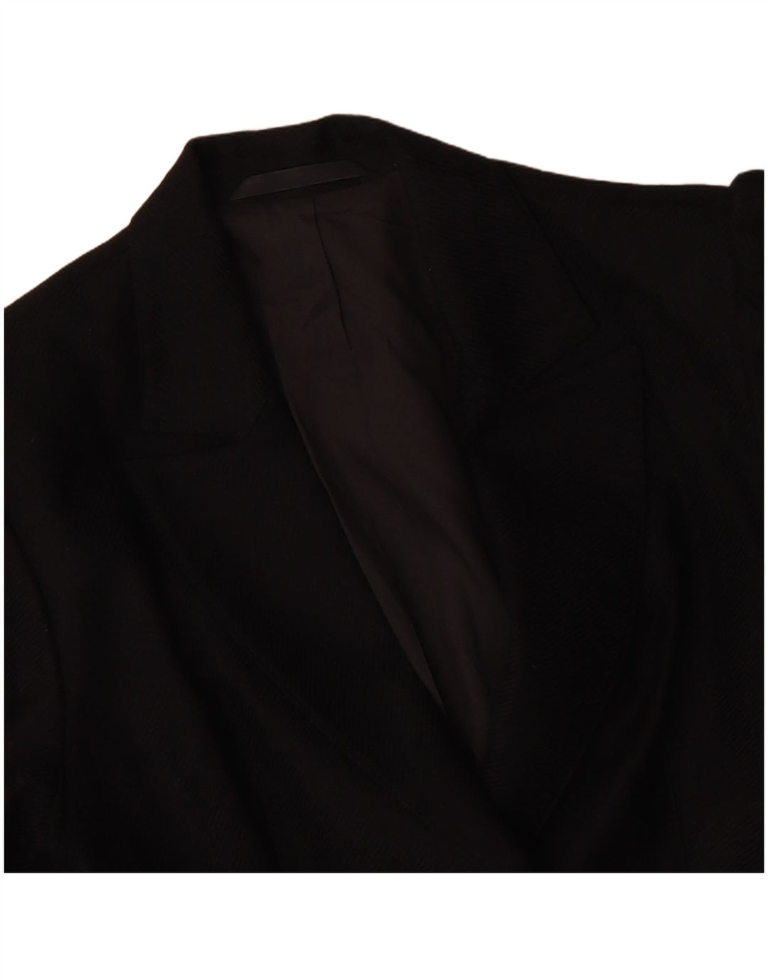 Jaqueta blazer feminina VINTAGE com peito duplo Reino Unido 14 médio preto