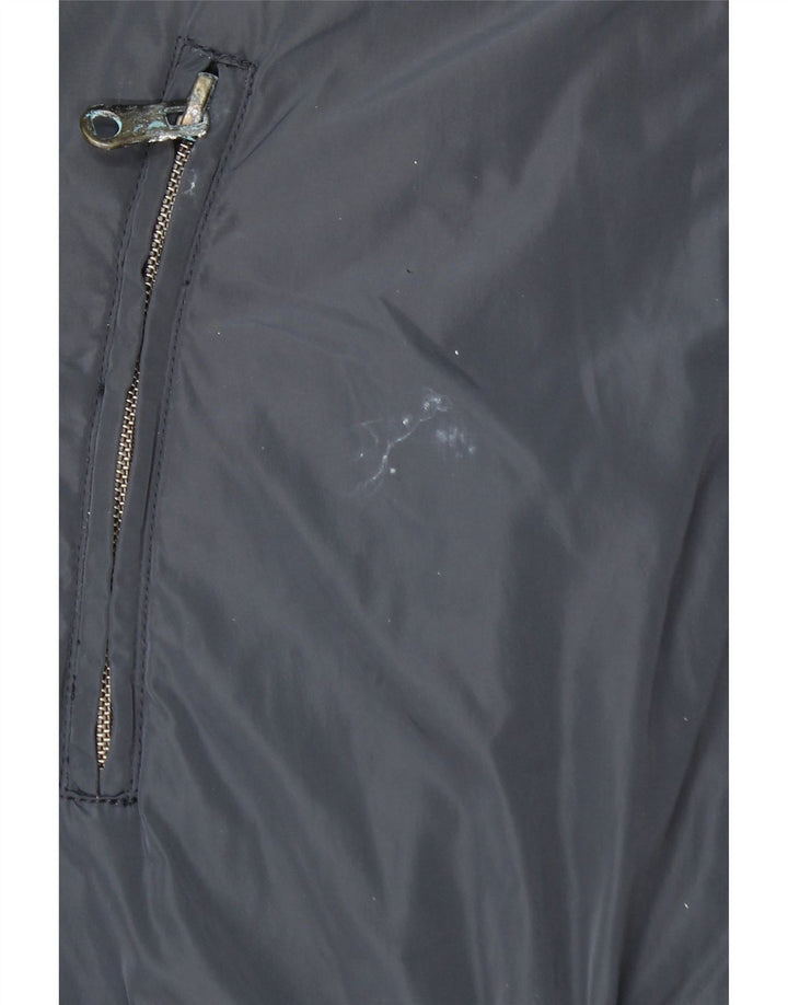 Capa de chuva feminina com capuz BENETTON UK 10 pequena azul marinho poliéster