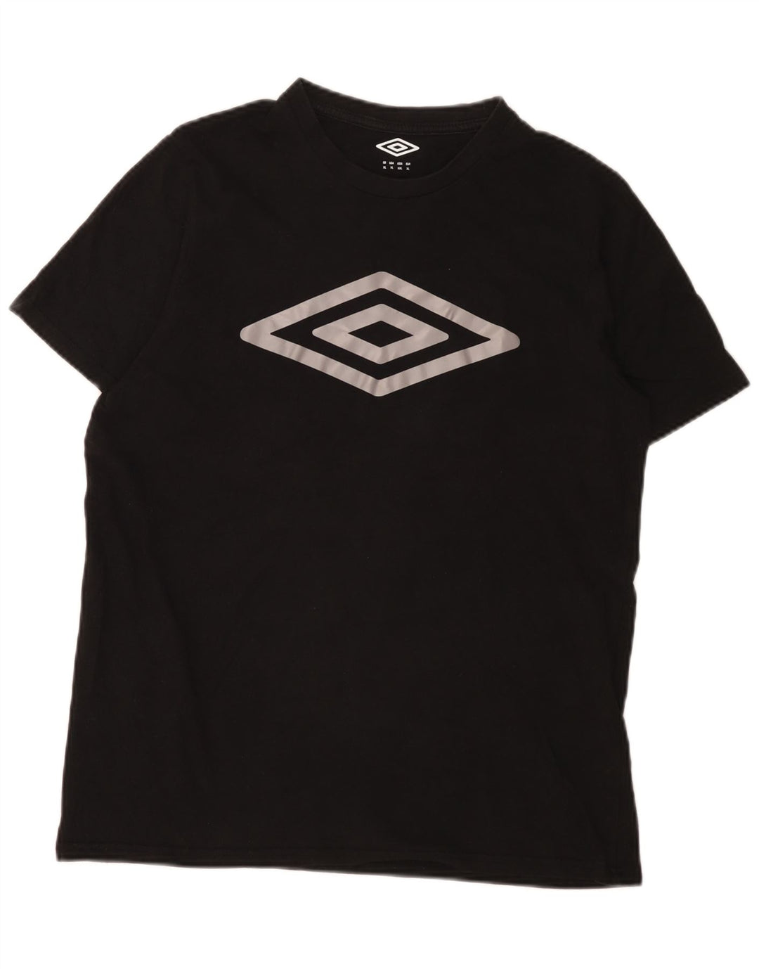 Camiseta gráfica masculina Umbro Top XL algodão preto