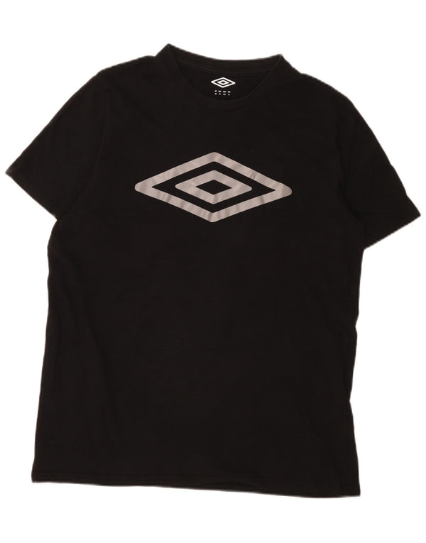 Camiseta gráfica masculina Umbro Top XL algodão preto