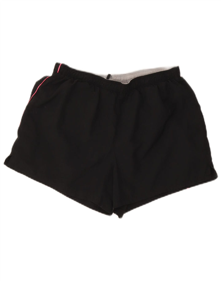 Shorts esportivos femininos Nike Dri Fit UK 12/14 médio preto poliéster