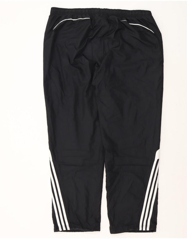 Calça de treino masculina Adidas 2XL poliéster colorblock preto