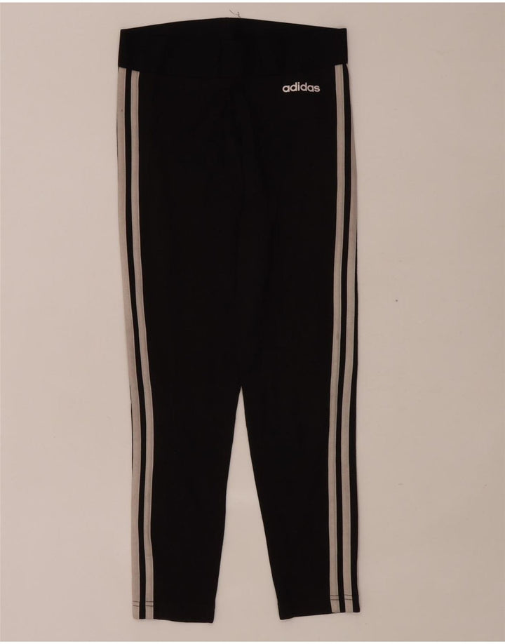 Leggings Adidas Femininas UK 8 Pequenas Algodão Preto