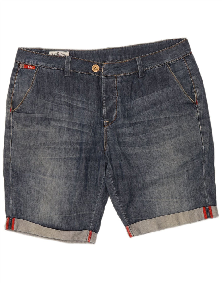 Shorts jeans masculino LEE W36 grande algodão azul