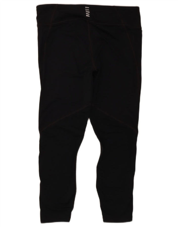 Under Armour Womens Compression Capri Leggings UK 16 Grande Poliéster Preto