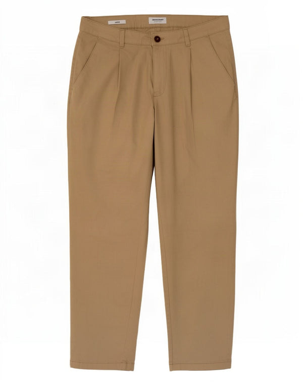 Calça Chino Masculina Jack & Jones Loose Fit W34 L28 Algodão Bege