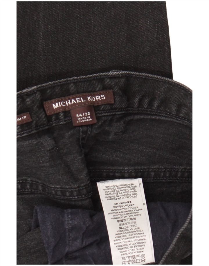 Michael Kors Mens Jeans Slim W34 L32 Algodão Preto