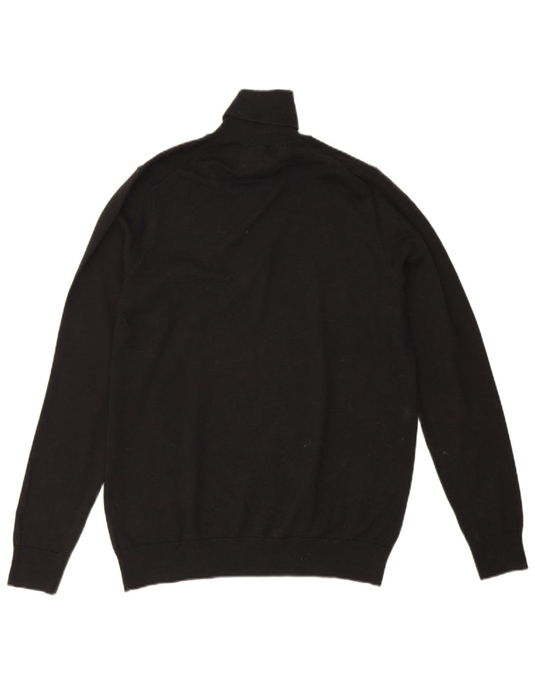Suéter feminino Marks & Spencer com gola redonda Reino Unido 14 algodão preto médio