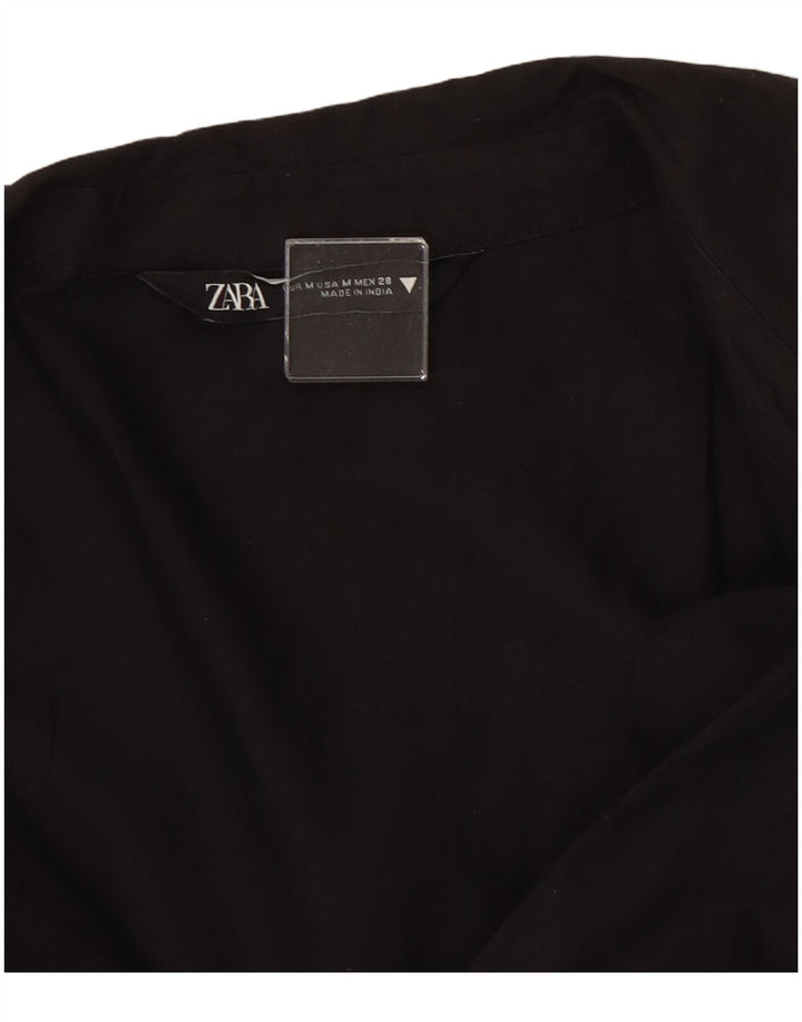 Vestido camisa feminino Zara Reino Unido 14 médio preto