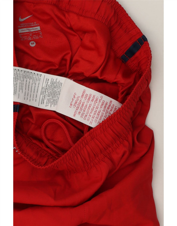 NIKE Meninos Barcelona Sport Shorts 10-11 Anos Médio Listrado Vermelho Poliéster