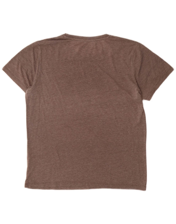 Camiseta gráfica masculina Jack & Jones grande poliéster manchado cinza