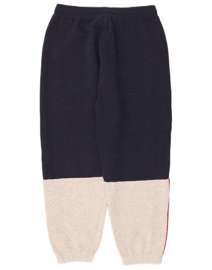 Tommy Hilfiger Calça de treino masculina Joggers médio azul marinho Colourblock