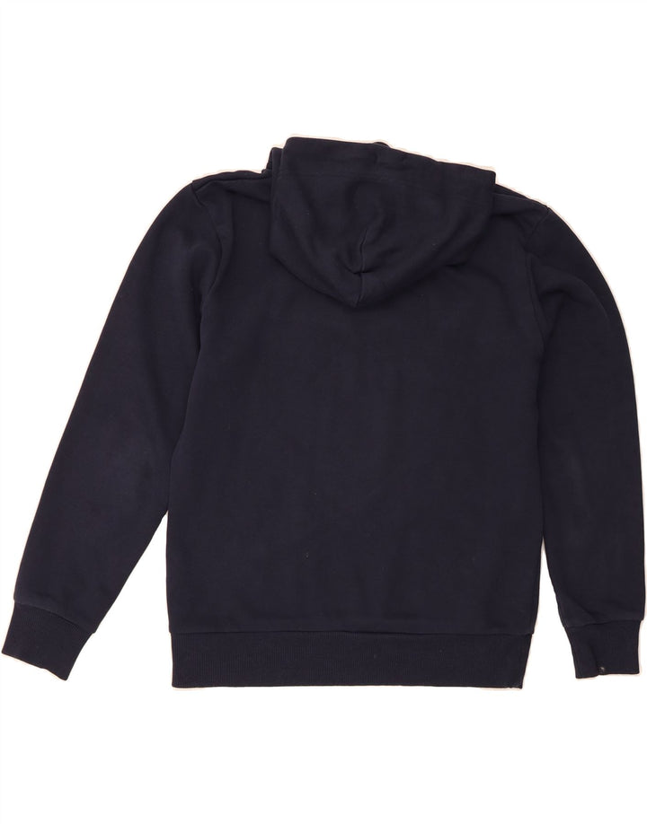 GANT Mens Graphic Hoodie Jumper Medium Navy Blue Cotton Vintage Gant and Second-Hand Gant from Messina Hembry 