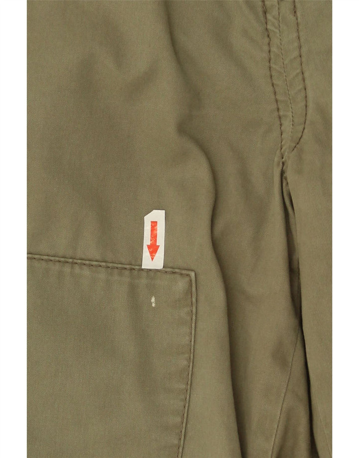 Shorts cargo feminino Dockers W31 algodão cáqui médio