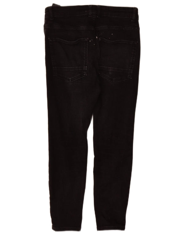 Zara Mens Skinny Jeans EU 42 Grande W32 L27 Algodão Preto