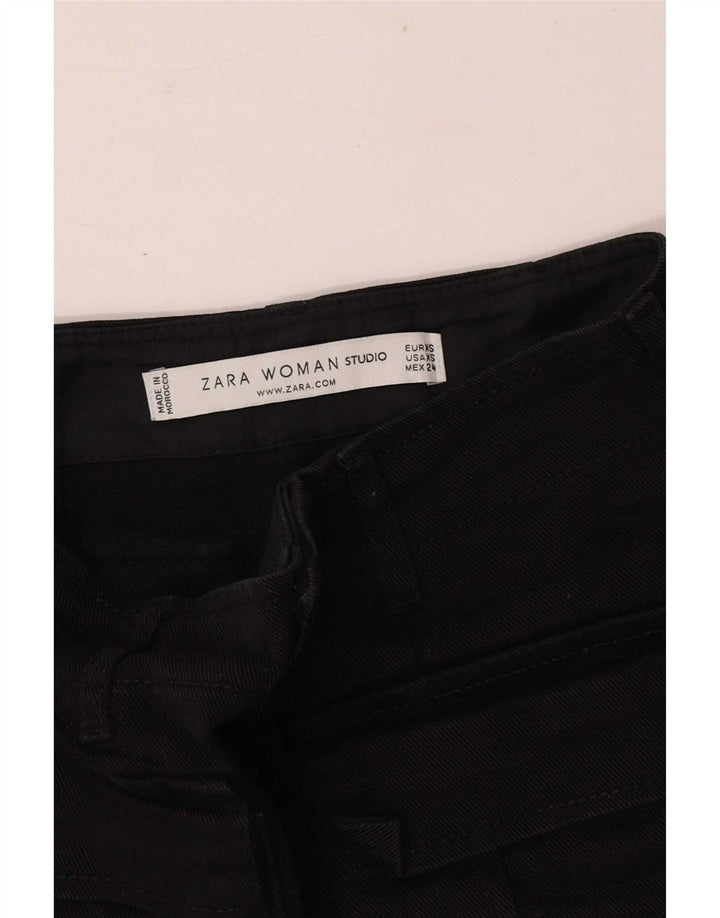 Saia jeans feminina Zara XS W24 preta