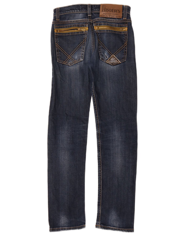 Roy Rogers Boys Jeans Slim 9-10 Anos W24 L26 Azul Algodão