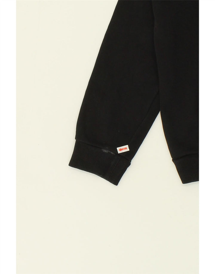 PUMA Boys Graphic Hoodie Jumper 13-14 Years Black Cotton Vintage Puma and Second-Hand Puma from Messina Hembry 