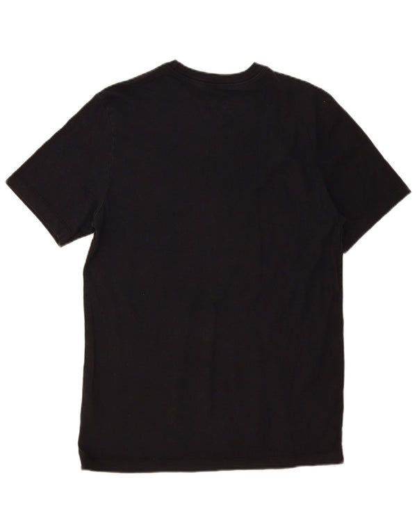 Nike Mens Camiseta Top Médio Algodão Preto